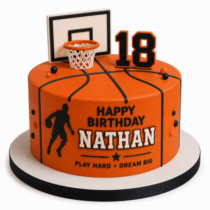 All-Star Basketball Birthday Cake Design