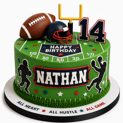All-Star Football Birthday Cake