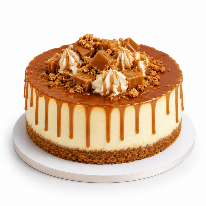 Decadent Caramel Cheesecake Delight Cake
