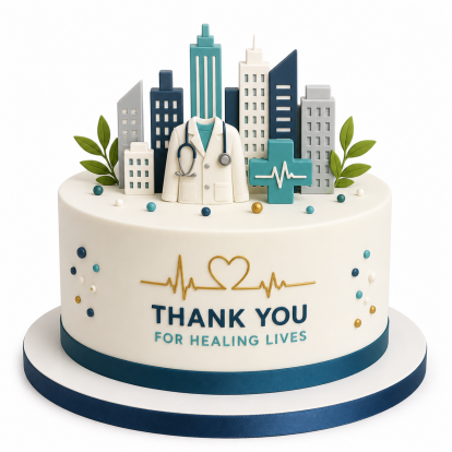 Medical Excellence Celebration Cake Design