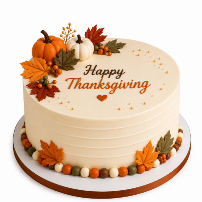 Thanksgiving Harvest Celebration Cake