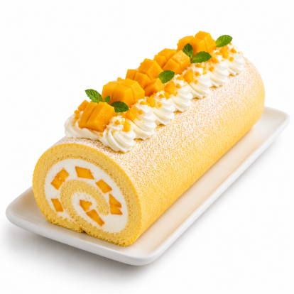 Tropical Mango Swiss Roll Delight